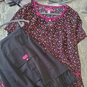 KOI Betsey Johnson Women's Scrub Set